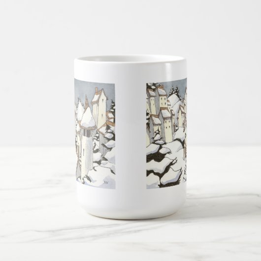 Snowy-Dorf-WeihnachtsTasse Kaffeetasse (Mittel)