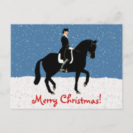 Snowy Dressage Pferd Weihnachten