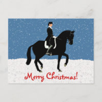 Snowy Dressage Pferd Weihnachten