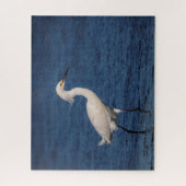 Snowy Egret am Nordstrand Puzzle (Vertikal)