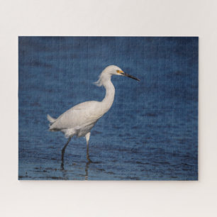Snowy Egret am Nordstrand Puzzle