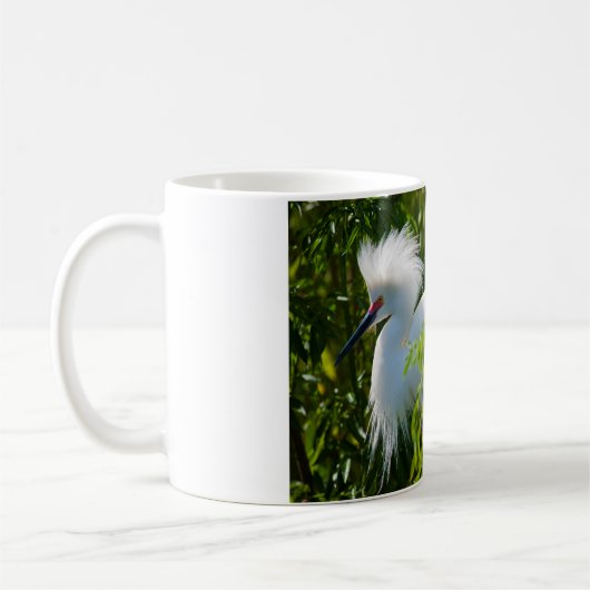 Snowy Egret Kaffeetasse (Links)