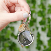 Snowy Egret mit Baby Schlüsselanhänger (Hand)