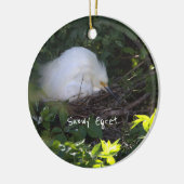 Snowy Egret Ornament (Links)