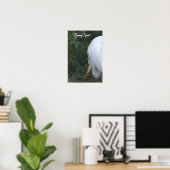Snowy Egret Poster (Heimbüro)