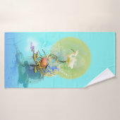SNOWY EGRET SERENITY BADEHANDTUCH (Badehandtuch)