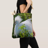 Snowy Egret Tasche (Von Nahem)