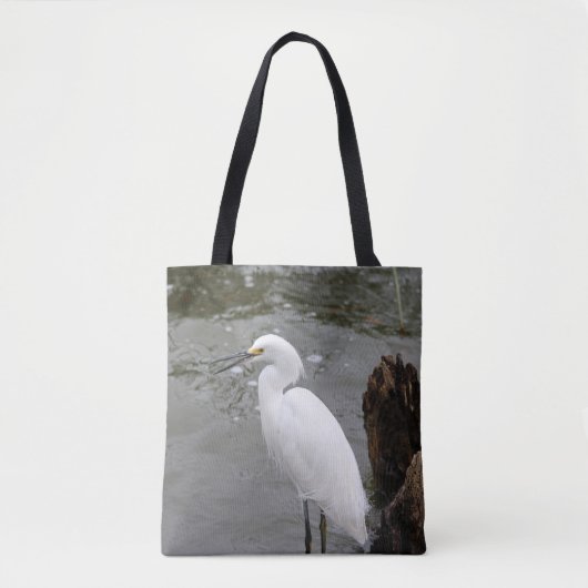 Snowy Egret Tasche (Vorderseite)