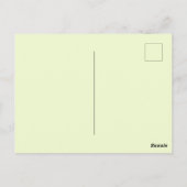 Snowy Egret und Fake Gator Card Postkarte (Rückseite)