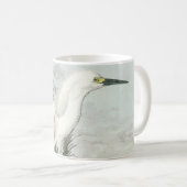 Snowy Egret von Audubon Kaffeetasse (VorderseiteRechts)