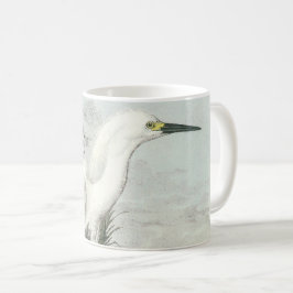 Snowy Egret von Audubon Kaffeetasse