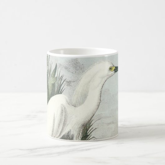 Snowy Egret von Audubon Kaffeetasse (Mittel)
