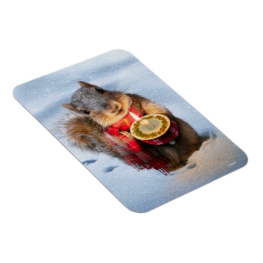 Snowy Eichhörnchen Holocandle Magnet (Rechte Seite)