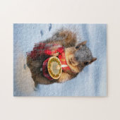 Snowy Eichhörnchen Holocandle Puzzle (Horizontal)