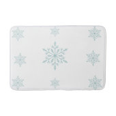 Snowy Elegance Badezimmer Mat Badematte (Vorderseite)