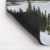 Snowy Ellery Lake California Winterfotografie Mousepad (Ecke)