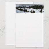 Snowy Ellery Winter Landschaft Briefpapier (Vorne/Hinten)