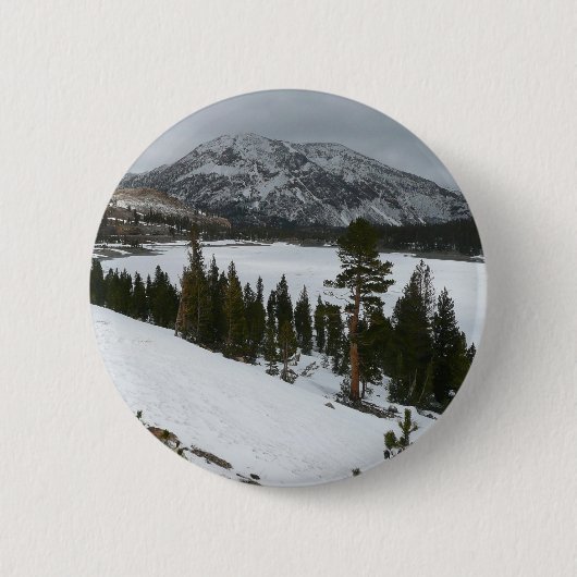 Snowy Ellery Winter Landschaft Button (Vorderseite)