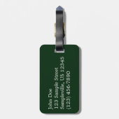 Snowy Ellery Winter Landschaft Gepäckanhänger (Rückseite vertikal)