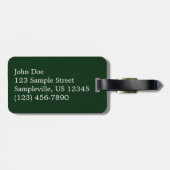 Snowy Ellery Winter Landschaft Gepäckanhänger (Rückseite horizontal)