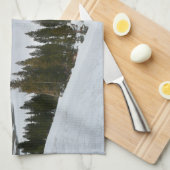 Snowy Ellery Winter Landschaft Handtuch (Viertel Falte)