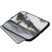 Snowy Ellery Winter Landschaft Laptopschutzhülle (Vorne Knopf)