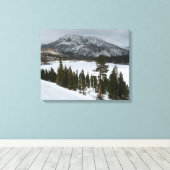Snowy Ellery Winter Landschaft Leinwanddruck (Insitu (Holzboden))