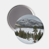 Snowy Ellery Winter Landschaft Magnet (Vorderseite/Rückseite)