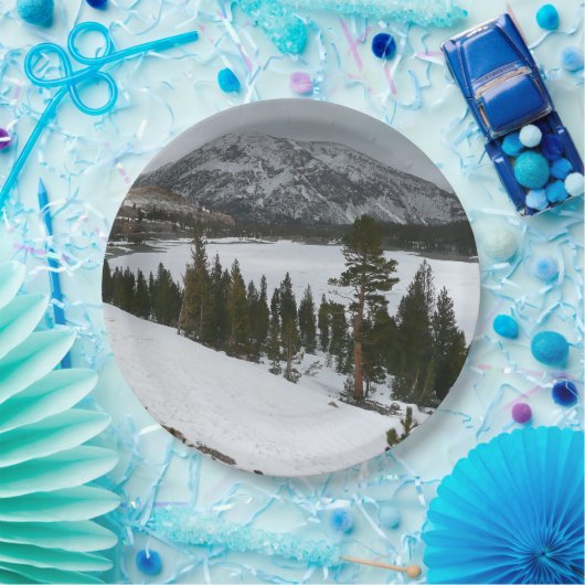 Snowy Ellery Winter Landschaft Pappteller (Party)