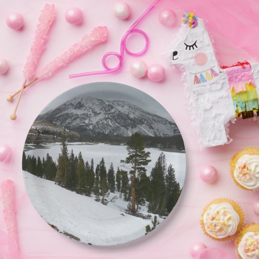 Snowy Ellery Winter Landschaft Pappteller (Party)