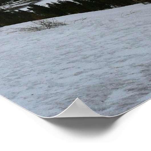 Snowy Ellery Winter Landschaft Poster (Ecke)