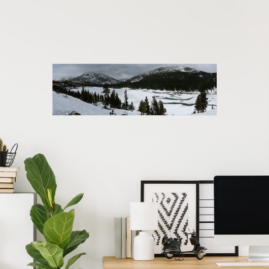 Snowy Ellery Winter Landschaft Poster (Heimbüro)
