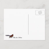 Snowy Ellery Winter Landschaft Postkarte (Rückseite)