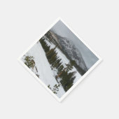 Snowy Ellery Winter Landschaft Serviette (Ecke)