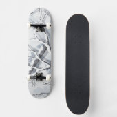Snowy Environments Camouflage Skateboard (Vorderseite)