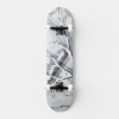 Snowy Environments Camouflage Skateboard (Vorderseite)