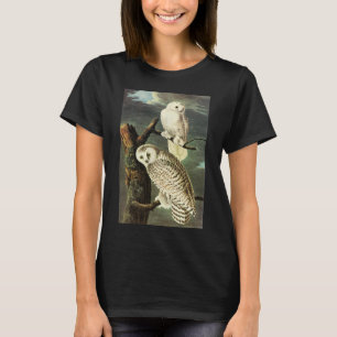 Snowy-Eule - Audubon feine Vintage Vögel Amerika T-Shirt