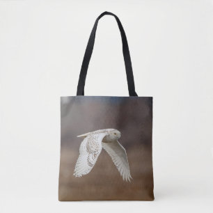 Snowy-Eule im Flug Tasche
