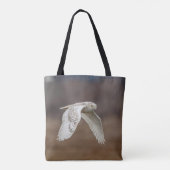 Snowy-Eule im Flug Tasche (Rückseite)