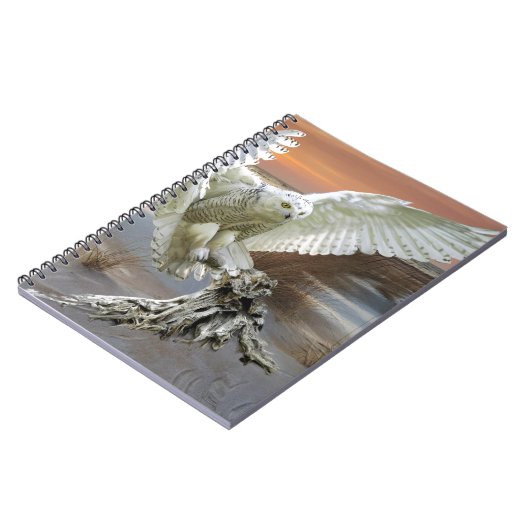 Snowy-Eule Notizblock (Linke Seite)