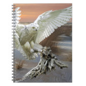 Snowy-Eule Notizblock (Vorderseite)