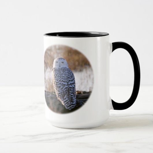 Snowy-Eulen-Blinzeln Tasse (Rechts)