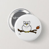 Snowy-Eulen-Knopf Button (Vorne & Hinten)