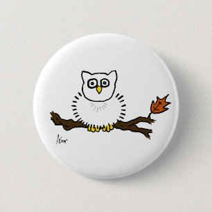 Snowy-Eulen-Knopf Button