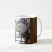 Snowy-Eulen-Liebe-Vogel-Tasse Kaffeetasse (VorderseiteRechts)