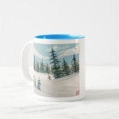Snowy Evergreen Valley Tasse (Vorderseite Links)