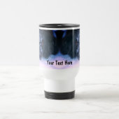 Snowy Faced Border Collie Niedlich Personalisiert Reisebecher (Mittel)