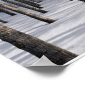 Snowy Fairy Tale Forest Poster (Ecke)