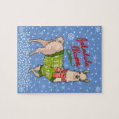 Snowy Falalala Llama Puzzle (Horizontal)