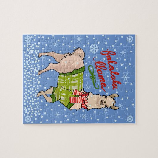 Snowy Falalala Llama Puzzle (Horizontal)